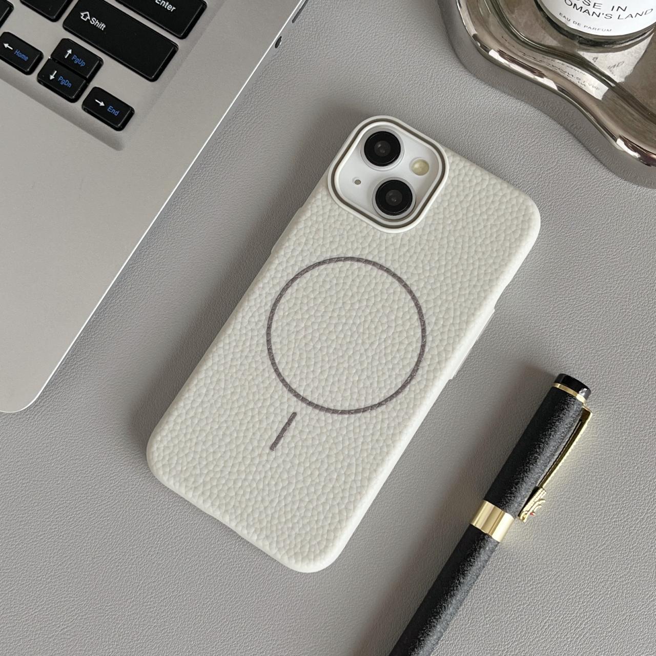 Litchi Leather Magnetic Case (MagSafe) - Imagen 4